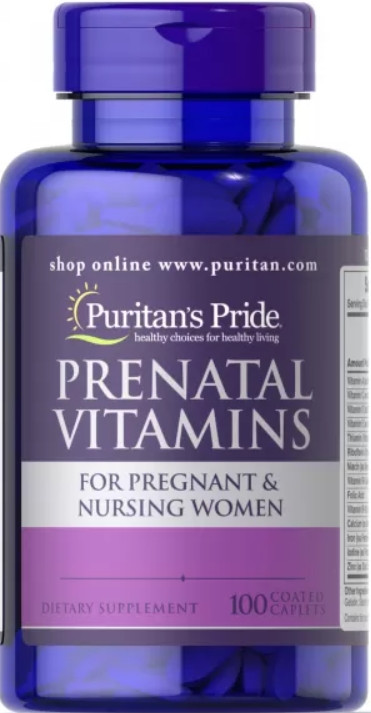 Вітаміни для вагітних Puritan's Pride Prenatal Vitamins 100 таблеток
