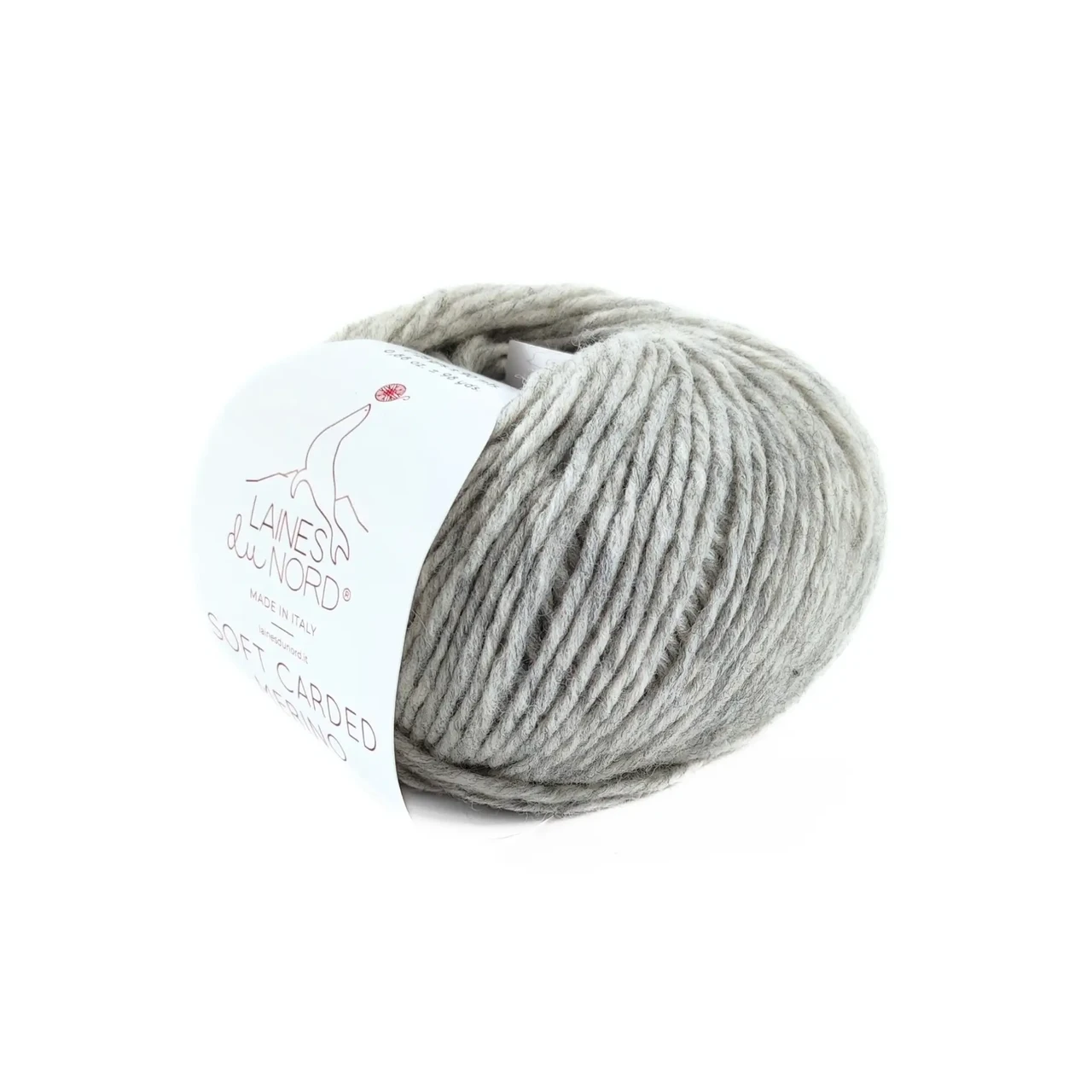 Пряжа Soft Carded Merino/Софт Кардед Меріно, світло-сірий 1