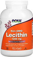 Лецитин NOW Lecithin 1200 mg Non - GMO 400 гел капс