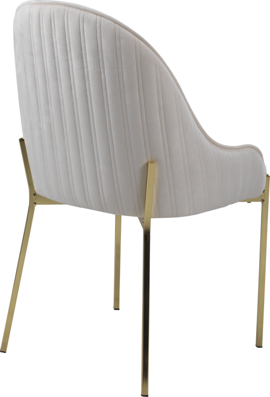 Крісло кухонне на золотих ніжках із м'яким сидінням і спинкою Белла