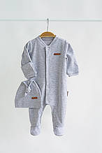 Чоловічок з шапочкою "Liam", сірий меланж