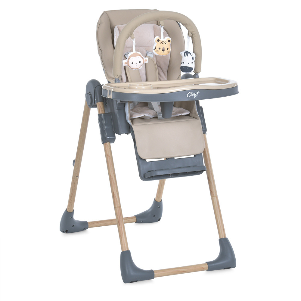 Дитячий Стільчик для годування EL CAMINO ME 1115-W CRAFT Beige до 15 кг від 0 до 36 місяців