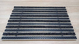 Решітка придверна брудозахисна Льон щітка+текстиль 60х40 см