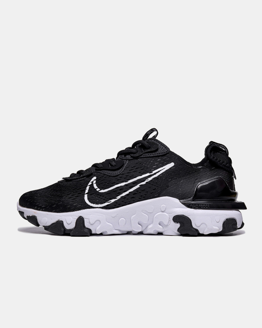 Чоловічі Кросівки Nike React Vision Black White / Найк Реакт Віжен