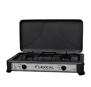 Газова плита LEXICAL LGS-2812-2 настільна на 2 конфорки, фото 1