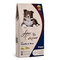 Повнораціонний сухий корм HowMeow Puppy для цуценят, з ягням та рисом, 3 кг