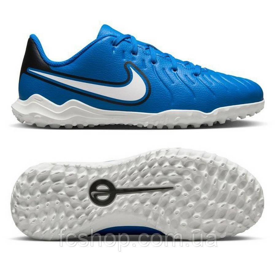 Дитячі сороконіжки Nike Tiempo Legend 10 Club DV4355-400, Синій, Розмір (EU) — 38