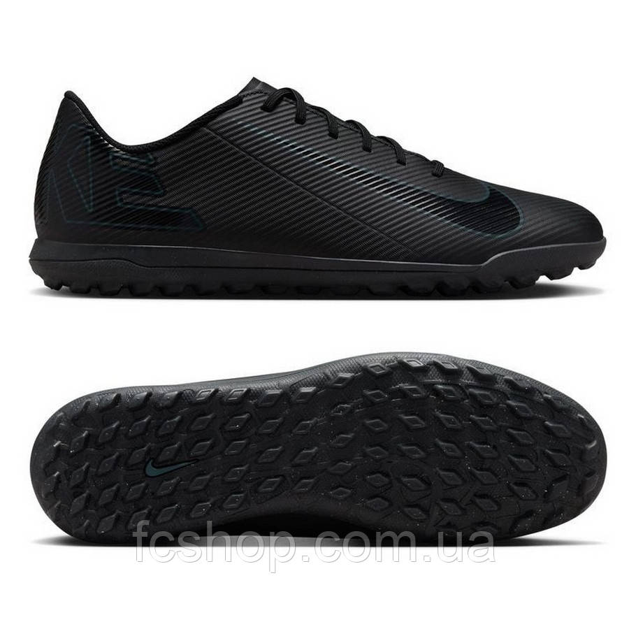 Сороконіжки Nike MERCURIAL VAPOR 16 CLUB TF FQ8446-002, Чорний, Розмір (EU) — 45.5