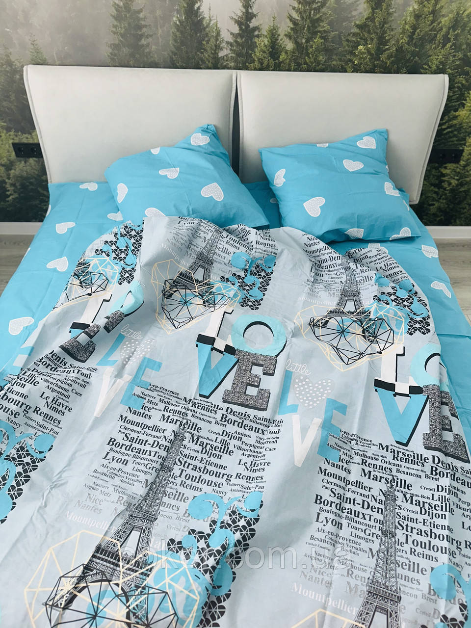 Двоспальний постільний комплект,голд супер люкс, фото 1