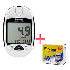 Глюкометр Fine Test Auto-Coding Premium, стартовий комплект + 100 тест-смужок в подарунок