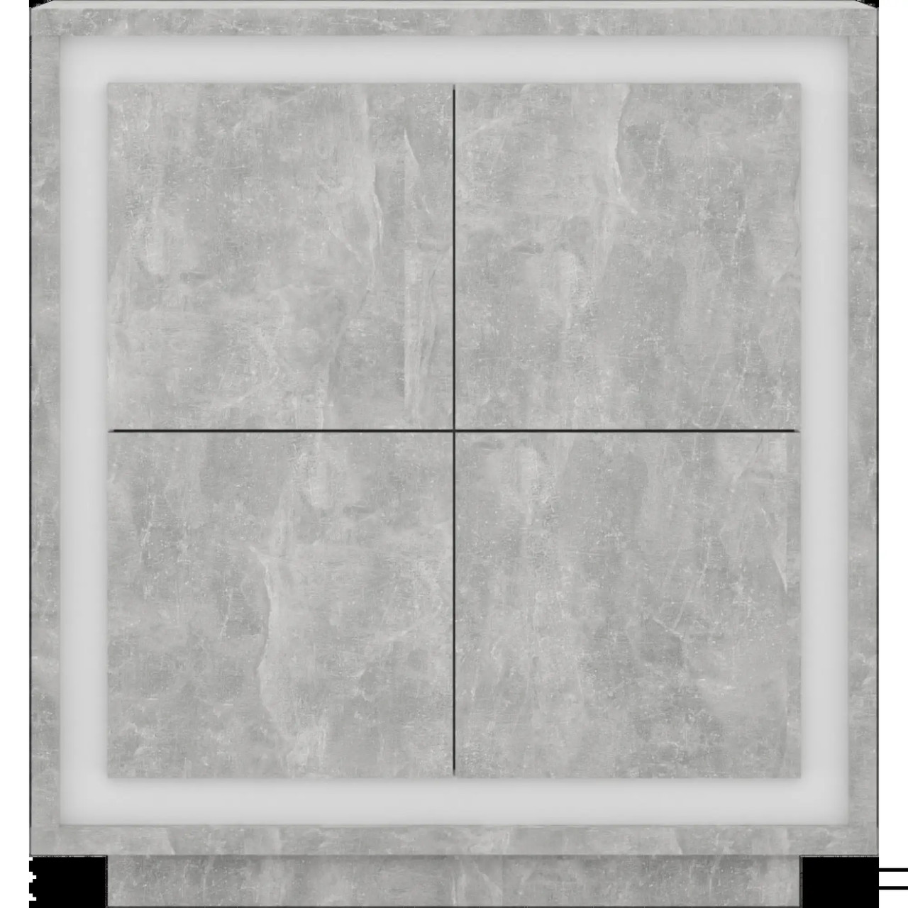 Комод у вітальню Гербор Антарес KOM4D Бетон ательєр + Німфея альба (GRB-1113) \