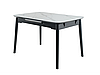 Керамічний стіл TM-87-1 білий мармур + чорний, фото 7