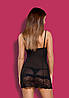 Комплект жіночий комбінація і стринги Obsessive ALLURIA CHEMISE, фото 5