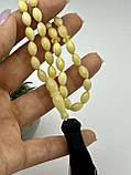 Красиві натуральні чотки з бурштину , мусульманські чотки з бурштину, чотки з бурштину, чотки з бурштина, фото 2
