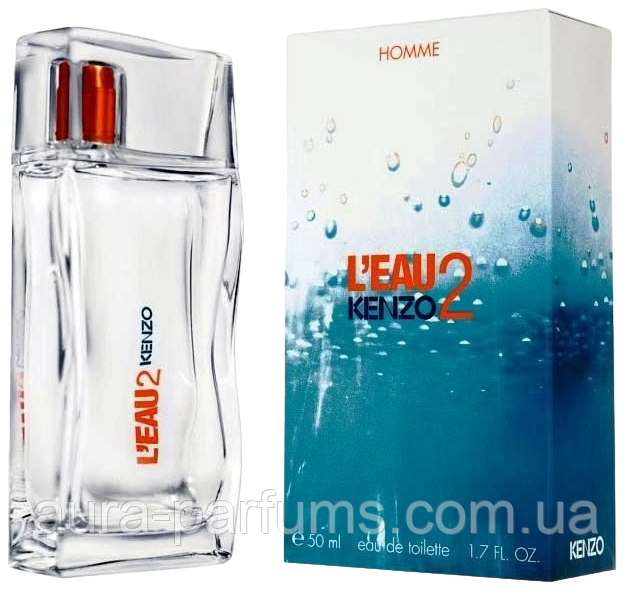 Чоловічі парфуми Kenzo L'Eau 2 Kenzo Pour Homme (Кензо Ле 2 Кензо Пур Хом) Туалетная вода 50 ml/мл