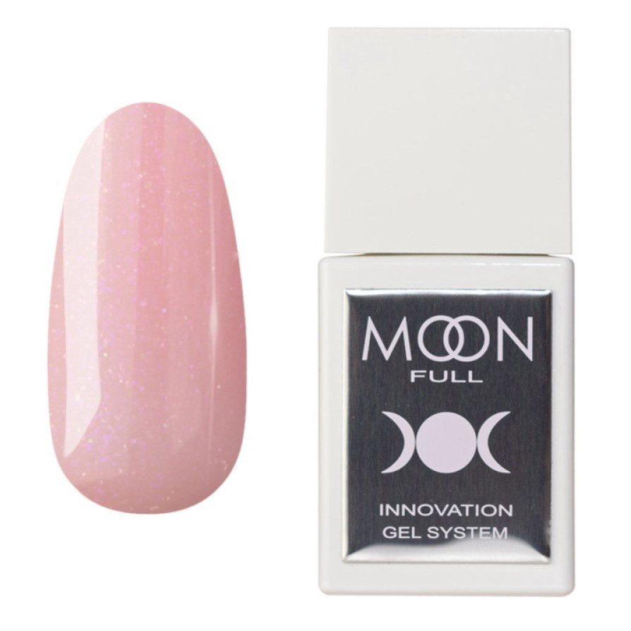 Рідкий моделюючий гель Moon Full Liquid Builder Gel BG09, 15 мл, персиковий з дрібним шиммером