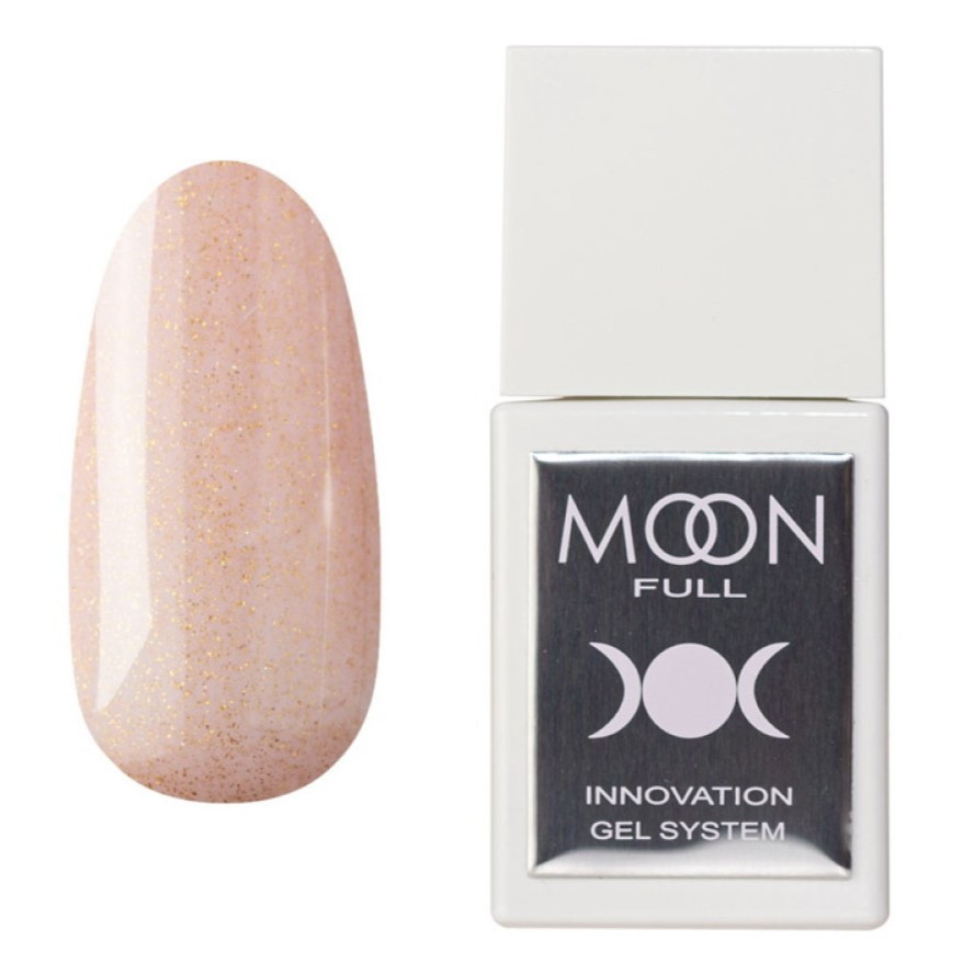 Рідкий моделюючий гель Moon Full Liquid Builder Gel BG10, 15 мл, нюдовий з дрібним шиммером