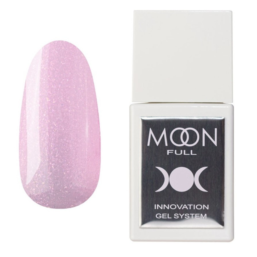 Рідкий моделюючий гель Moon Full Liquid Builder Gel BG30, 15 мл, рожевий з рожевим шиммером