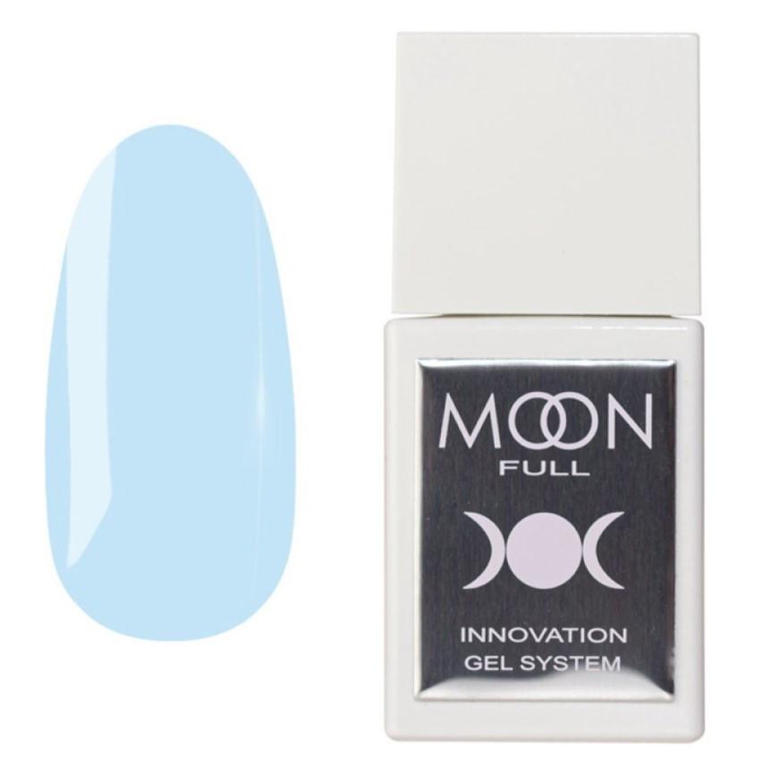Рідкий моделюючий гель Moon Full Liquid Builder Gel BG44, 15 мл, біло-блакитний
