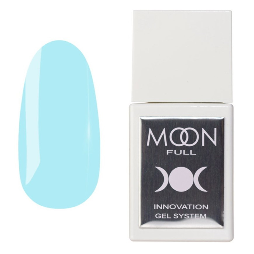 Рідкий моделюючий гель Moon Full Liquid Builder Gel BG45, 15 мл, бірюзовий світлий