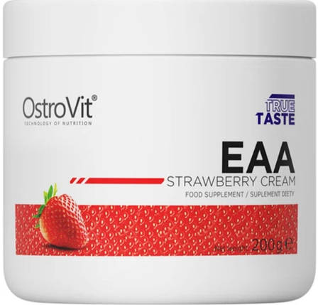 Амінокислоти OstroVit EAA 200 g полуниця-крем, фото 1