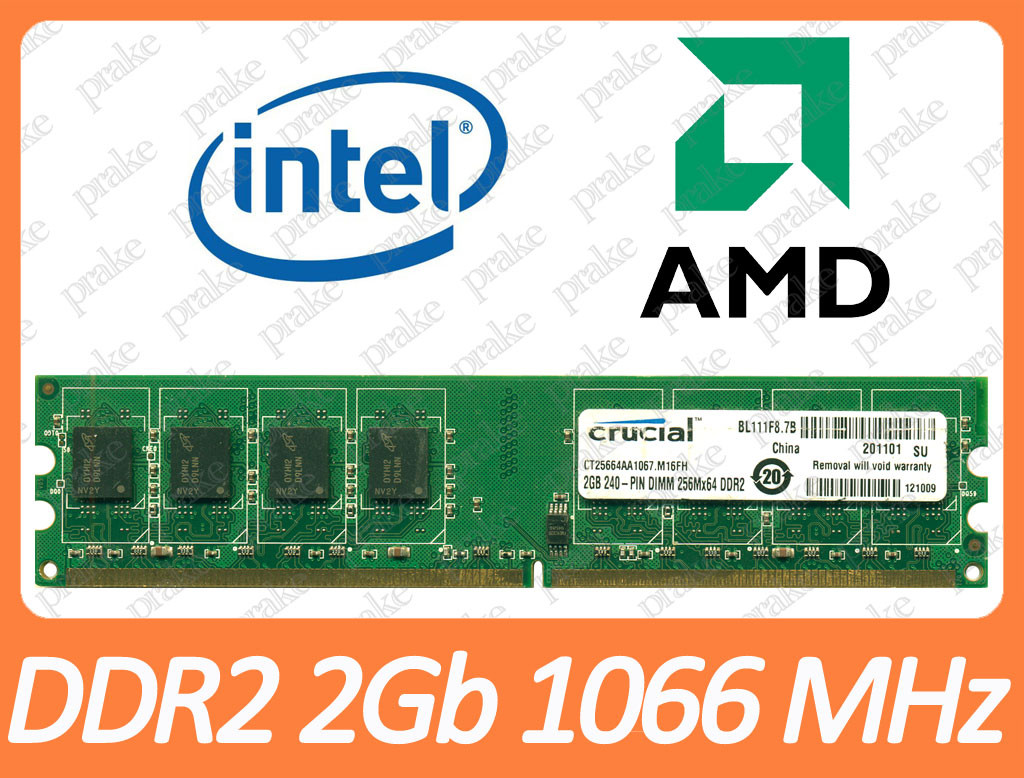 DDR2 2GB 1066 MHz (PC2-8500) різні виробники, фото 1