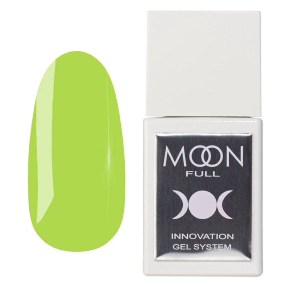 Рідкий гель моделюючий Moon Full Liquid Builder Gel BG53, 15 мл, неоновий жовто-салатовий напівпрозорий