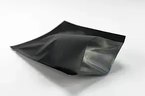 Пакет Дой-пак, чёрный матовый, под пайку, 70х100 мм. Дой-пак изготовлен из плотного матового полипропилена, фото 4