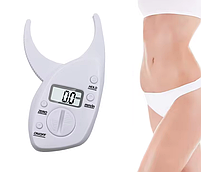 Каліпер цифровий Digital Body Fat Caliper, прилад для вимірювання підшкірного жиру, білий