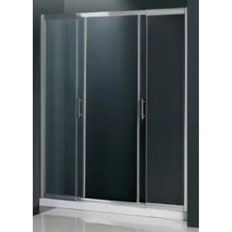 Душова дверь Atlantis PF 17 2 160 190х180 см розсувна хром прозоре скло 6 мм