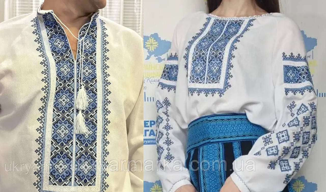 Парна вишиванка "Косівські краєвиди"