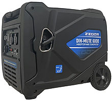 Професійний бензиновий інверторний генератор ZEGOR DIN-MUTE6000 : 5.5/6.0 кВт бензогенератор EHA