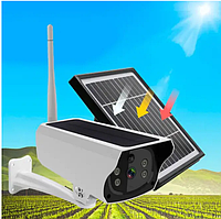 Вулична IP-камера відеоспостереження із сонячною панеллю WI-FI UKC Y9, режим день/ніч