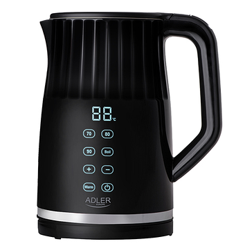 ЕлектрочайникLED з регулятором температури, 1.7л  Adler AD 1350