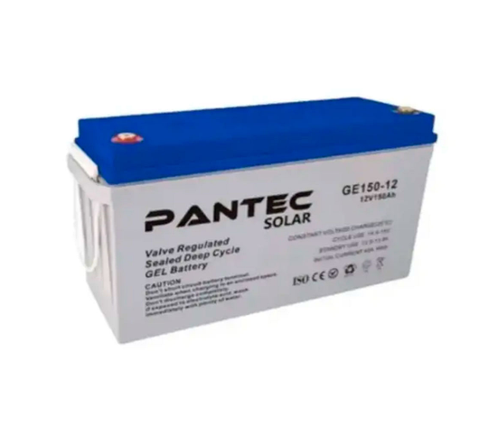 Акумулятор PANTECD 150-12 GEL 12V 150 Ah (483 x 170 x 238), 43.6 кг Grey Q1/48, фото 1