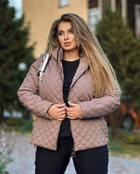 Жіноча куртка ; Квітка: Індиго, капучино, чорний; Розміри: 48-50, 52-54, 56-58, 60-62 ;