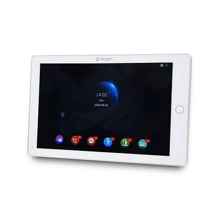 Відеодомофон 10" BCOM BD-1070FHD/DVR-T White з підтримкою Tuya Smart, фото 1