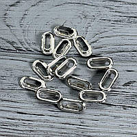 Люверс овальний 25 мм Нікель (у пакованні 1000 штук)