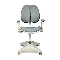 Дитяче ортопедичне крісло з підлокітниками Cubby Magnolia Grey з регулюванням  висоти та глибини сидіння та блокуванням коліщат, фото 2