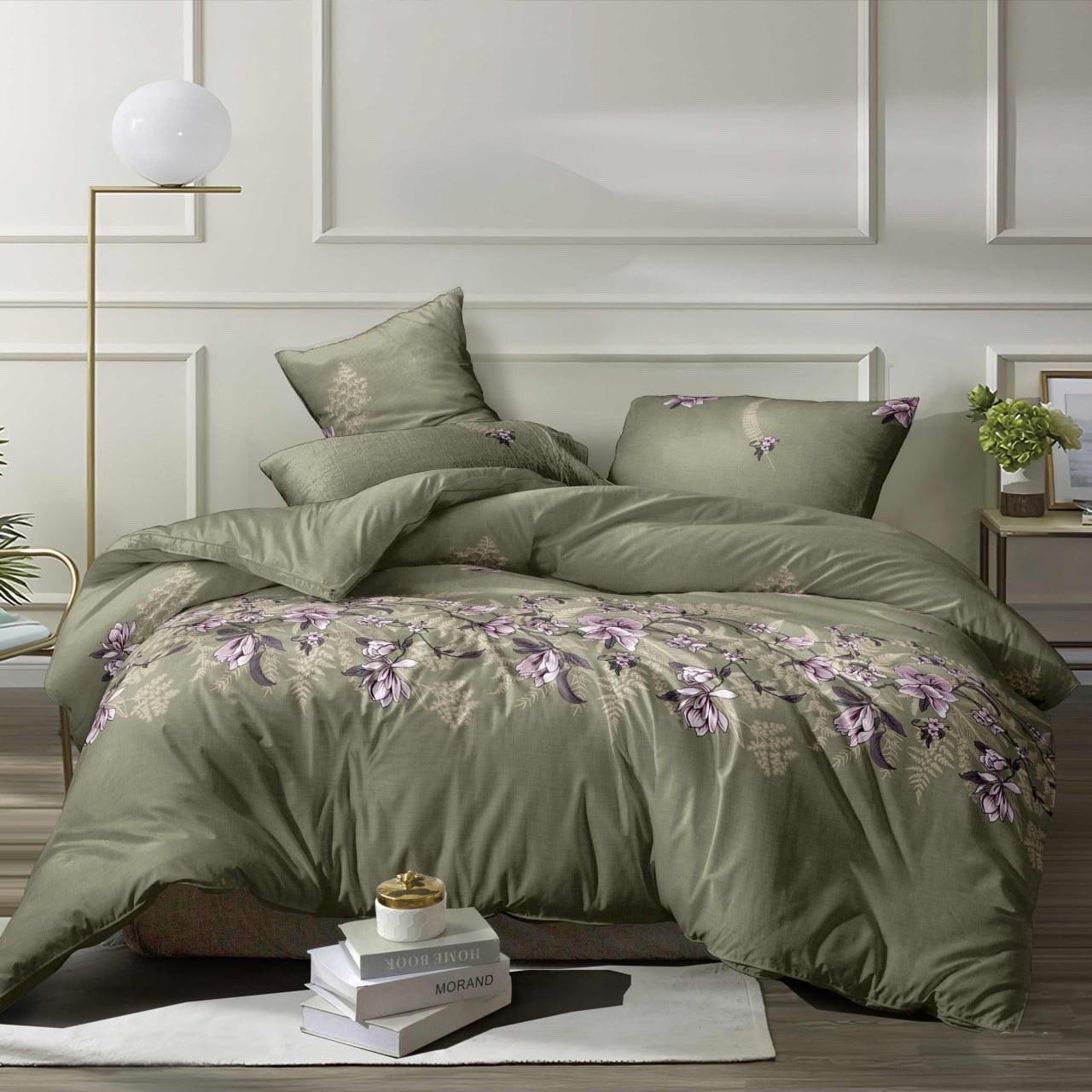 Набір постільної білизни Велюр № в529 Полуторний 150х220, на кнопках