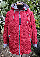 Жіноча демісезонна куртка* великих розмірів.Нова колекція "Весна-Осінь-2025".