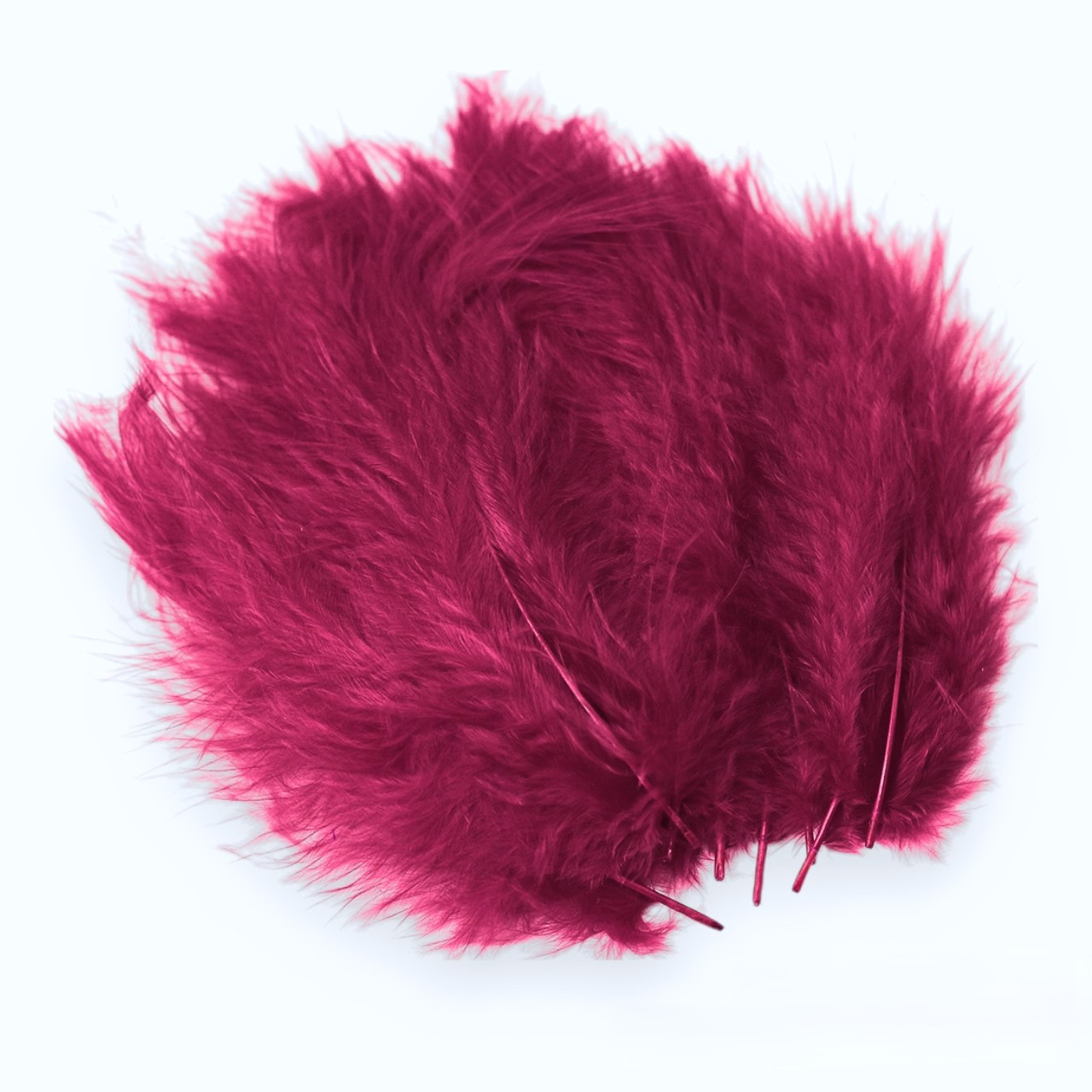 Пір'я марабу 10-15 см 25 шт. Марсала, фото 1