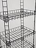 Етажерка стелаж металевий чорного кольору на 5 полиць, фото 8