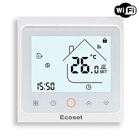 Wi-Fi терморегулятор Ecoset PWT 002 сенсорний програмований для теплої підлоги