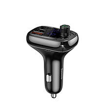 Автомобільний адаптер Baseus T Shaped S-13 зарядка для смартфонів і планшетів від прикурювача FM Bluetooth, фото 5