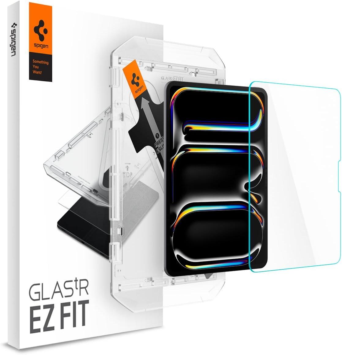 Захисне скло Spigen для iPad Pro 11" (2024) — EZ FIT GLAS.tR (1 шт.), Clear (AGL07788)