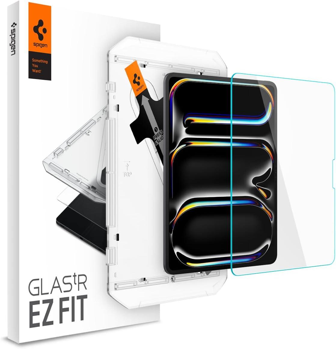 Захисне скло Spigen для iPad Pro 13" (2024) — EZ FIT GLAS.tR (1 шт.), Clear (AGL07793)