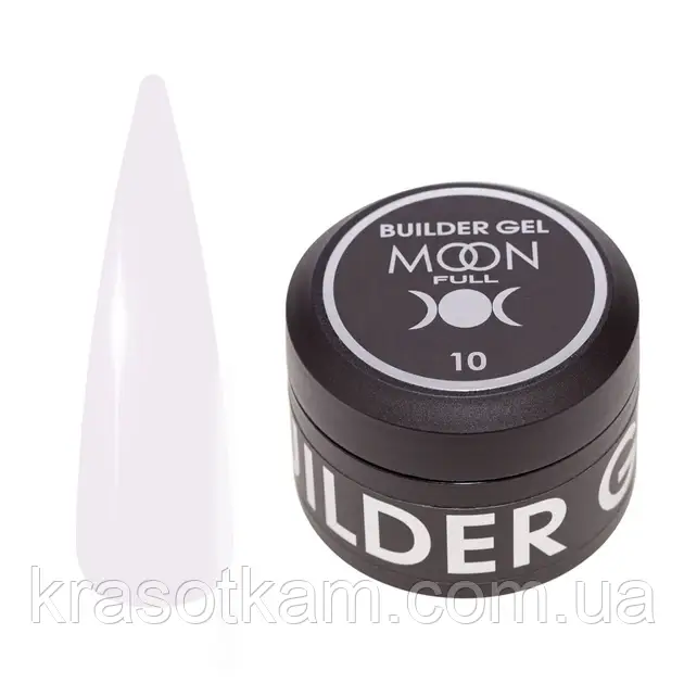 Гель моделювальний MOON FULL Builder Gel No10 30 мл молочний