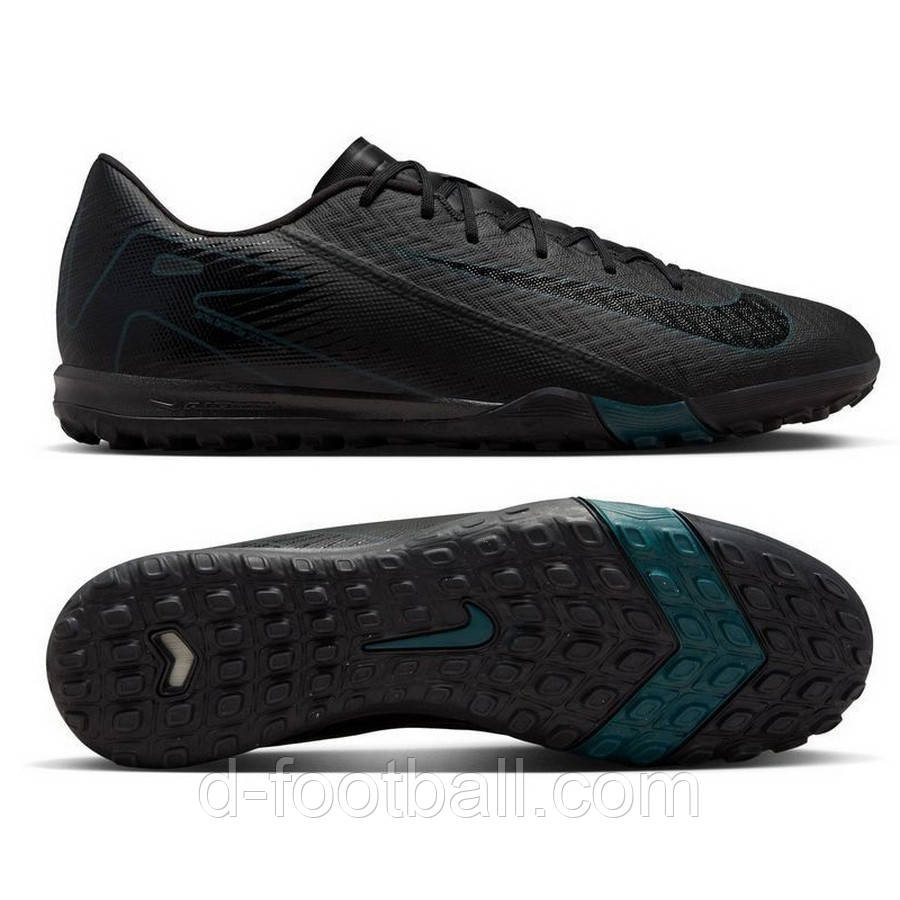 Сороконіжки Nike MERCURIAL ZOOM VAPOR 16 ACADEMY TF FQ8449-002, Чорний, Розмір (EU) — 44.5