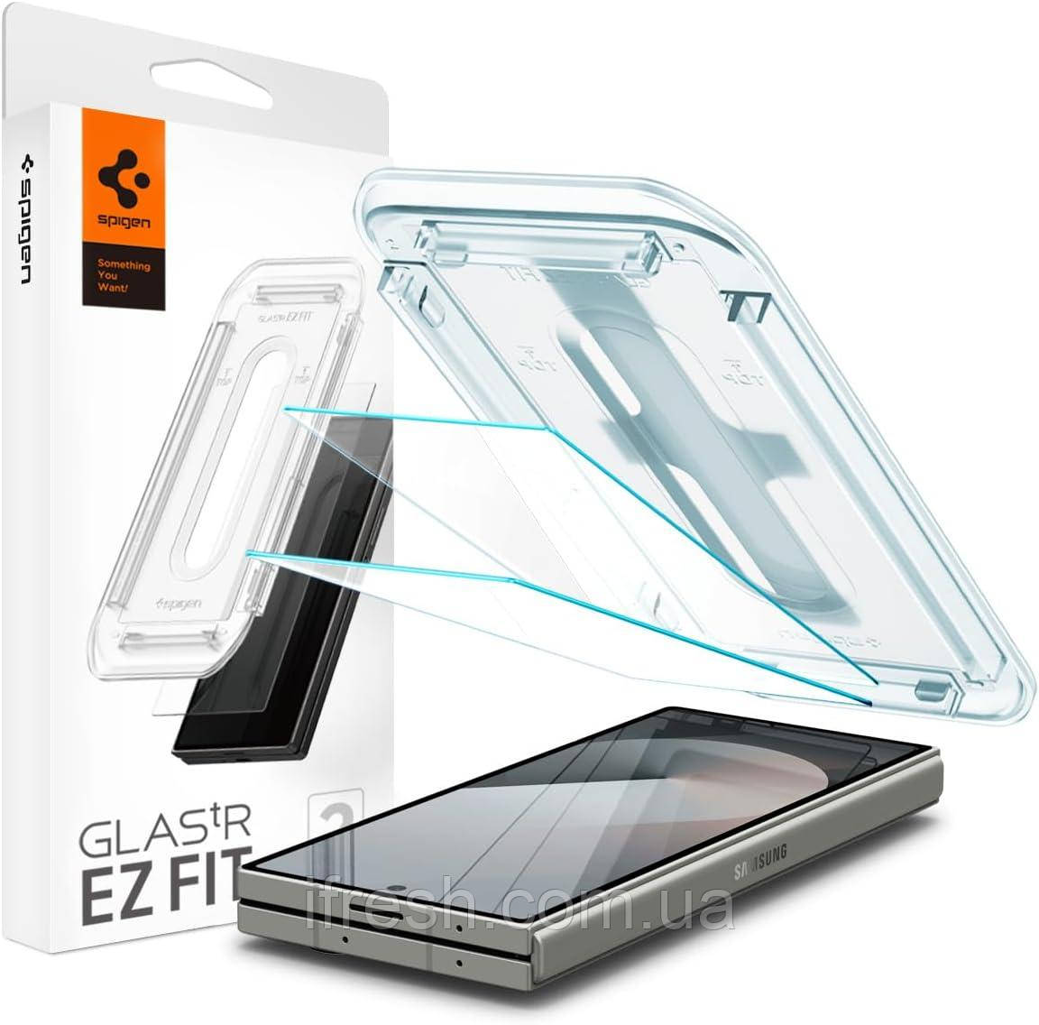 Захисне скло Spigen для Samsung Galaxy Z Fold 6 - Glas.tR EZ Fit (2 шт), Clear (AGL07969), фото 1